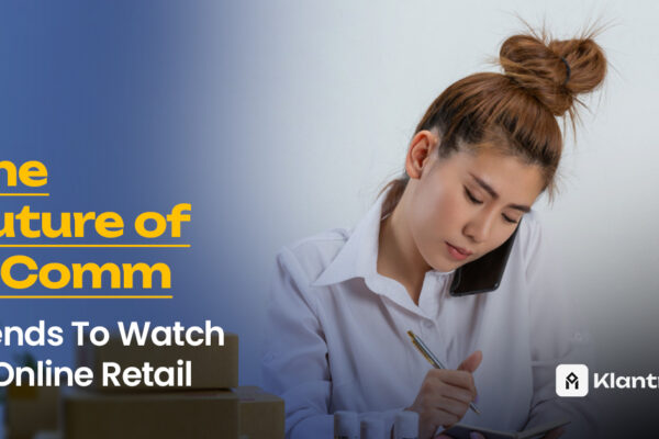 E-commerce dashboard displaying futuristic shopping trends, AI integration, and mobile-first design