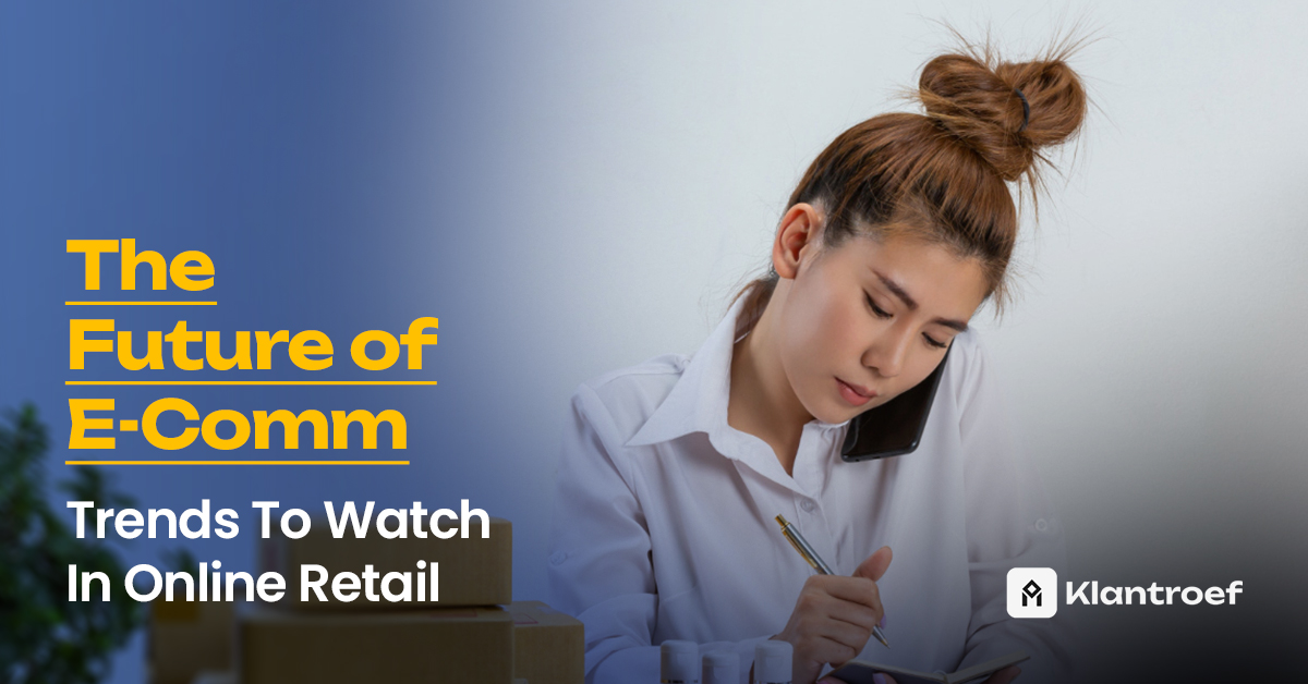 E-commerce dashboard displaying futuristic shopping trends, AI integration, and mobile-first design
