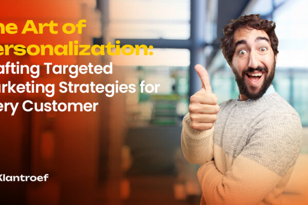 A cheerful man in a sweater gives a thumbs-up in a bright office space, symbolizing satisfaction from tailored, personalized marketing strategies.