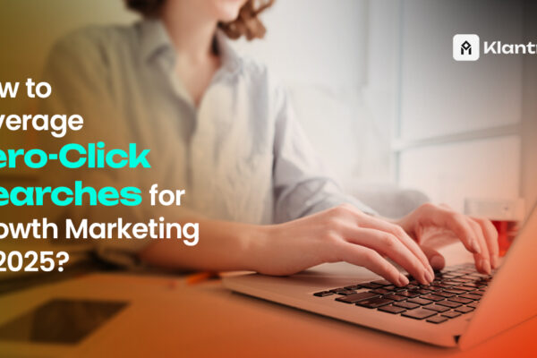 A close-up of a woman typing on a laptop, representing digital strategy development for zero-click search optimization.