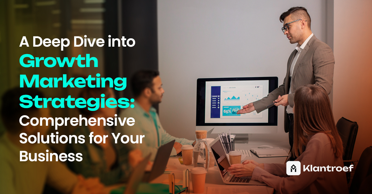 A business professional presenting marketing data on a screen to a group in a meeting room, symbolizing strategic planning.