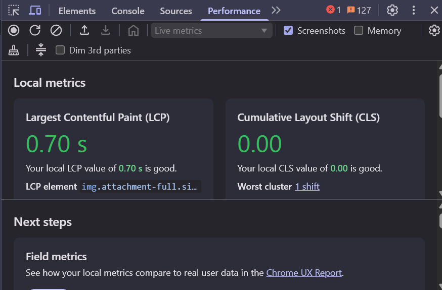 Website speed and performance