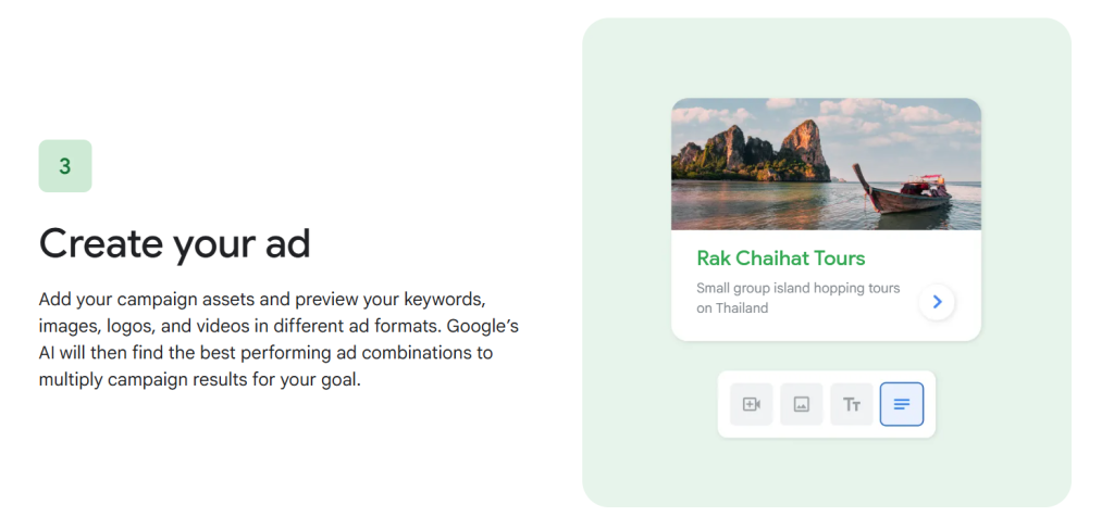 How to create an ad on google