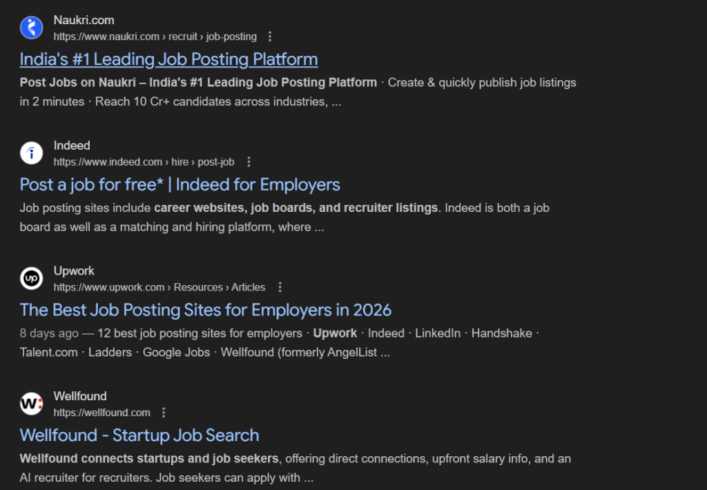 Hiring platforms